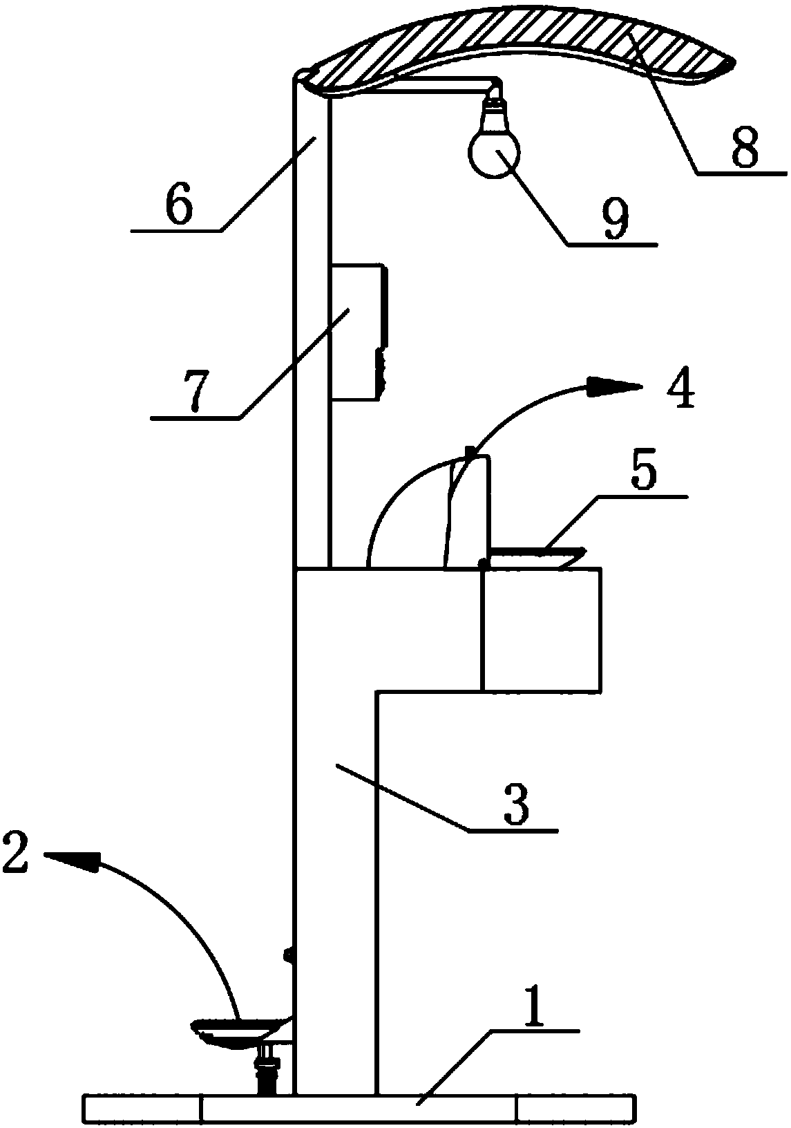 Cleaning-type outdoor public direct drinking water device