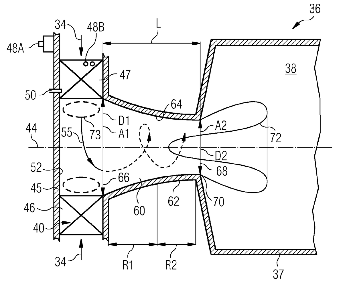 Combustor arrangement