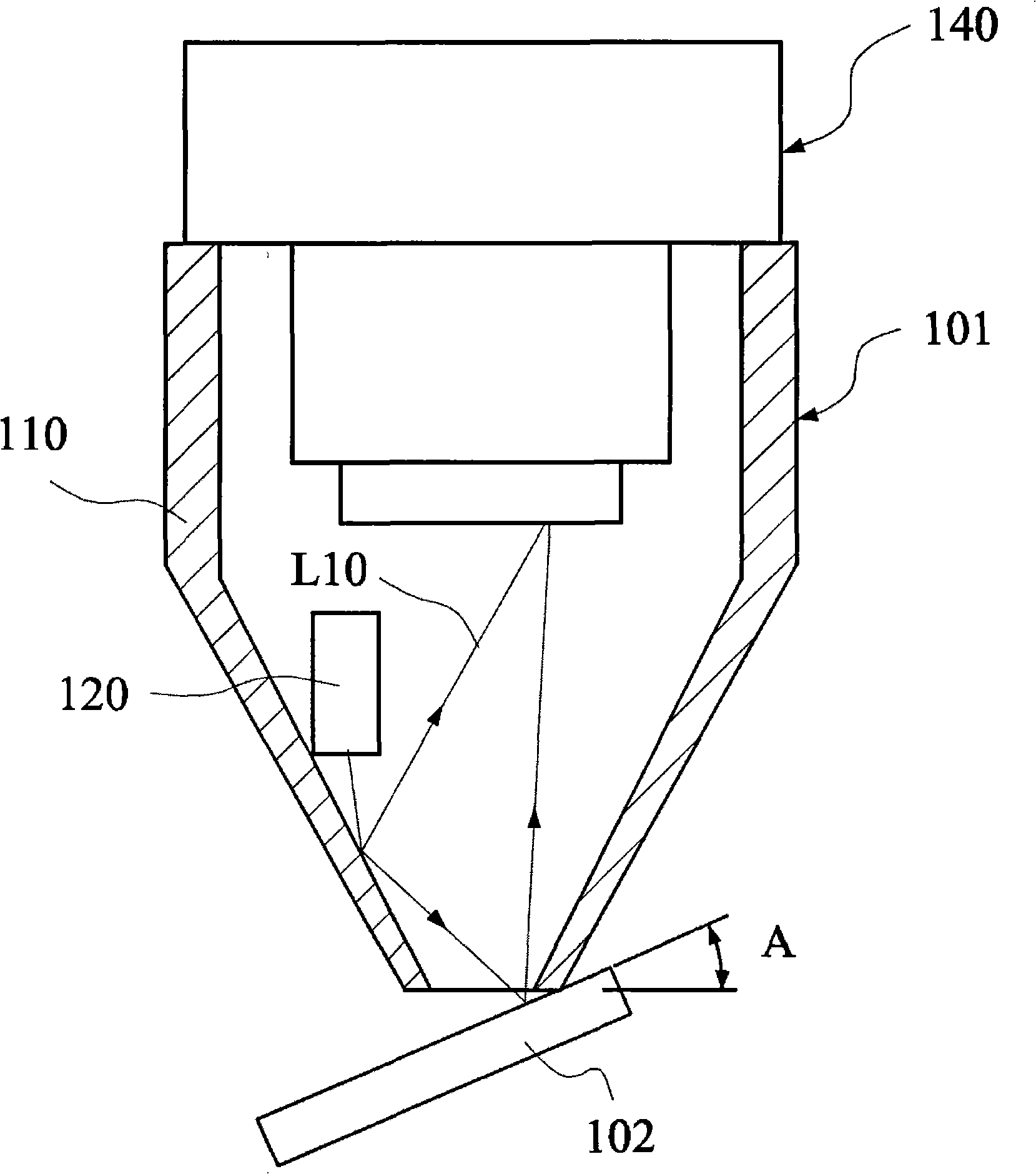 Optical reading head