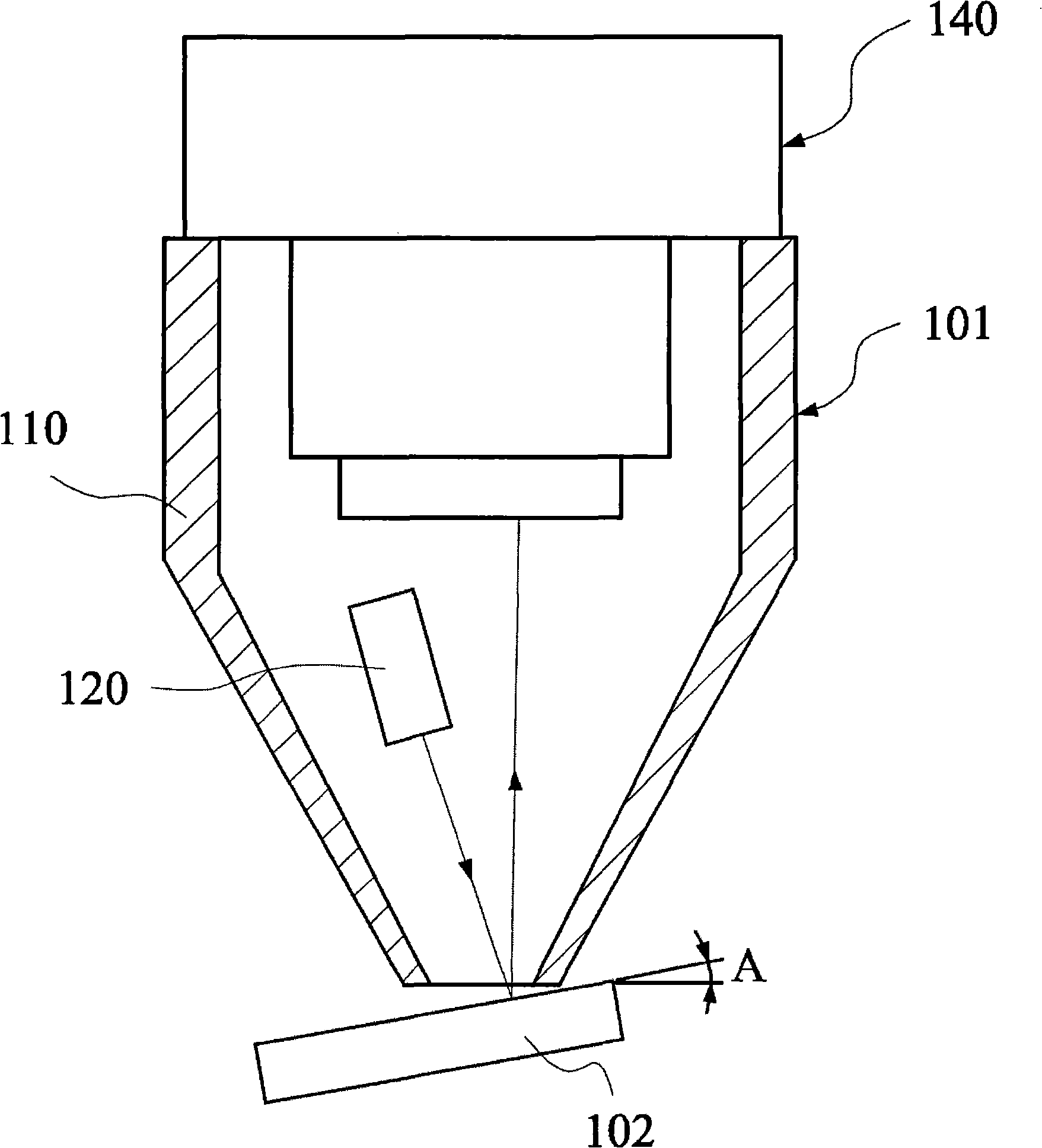 Optical reading head