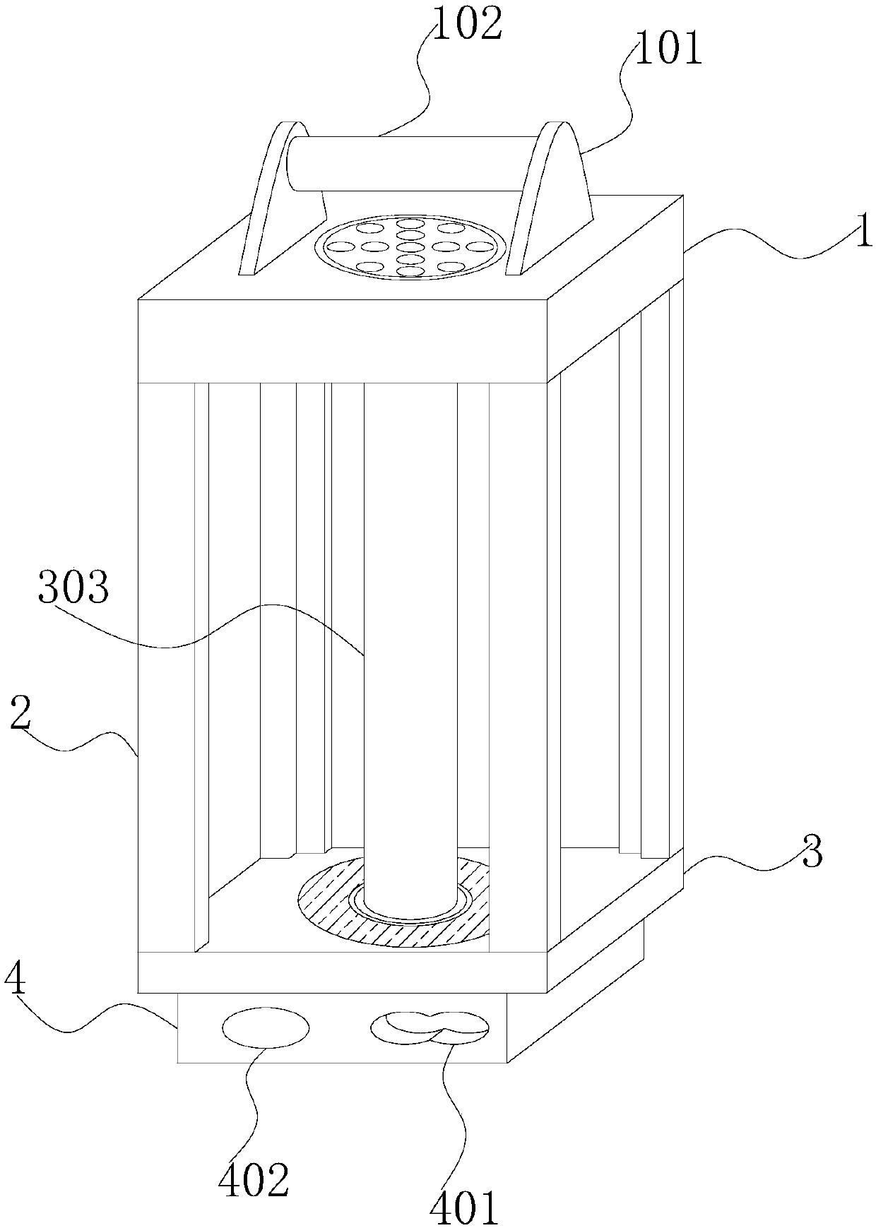 Outdoor intelligent hand lamp realizing self-adaptive lamp light