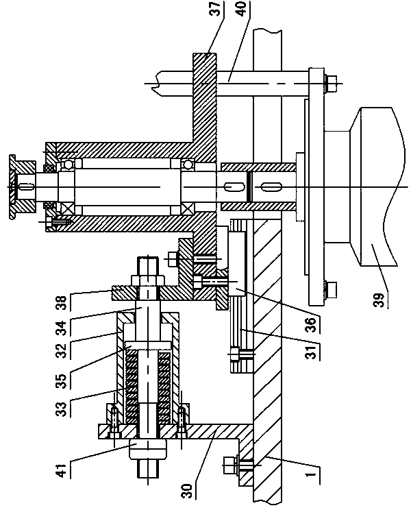 Revolution and rotation chain tensioning type full-automatic bottle blowing machine