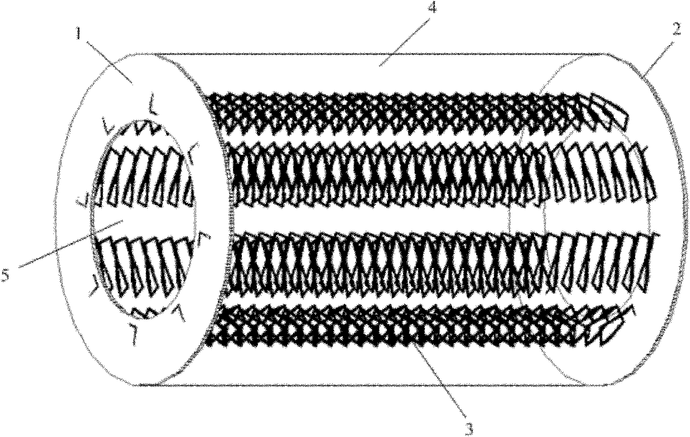 Circular-waveguide slow-wave structure for angularly loading spiral line