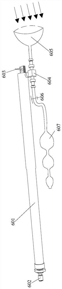 Mine roadway fixed-point hydrogen sulfide collection device and method