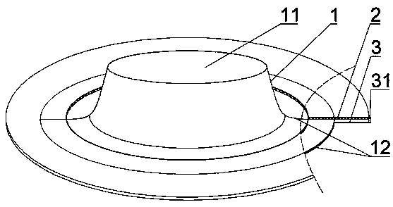 Convenient sealed eye protective device for household and medical dual purposes