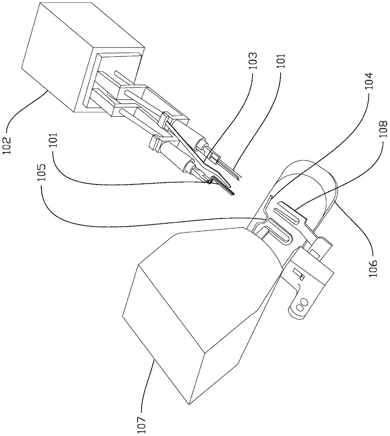 Pants loop feeding mechanism, sewing device and pants loop feeding method