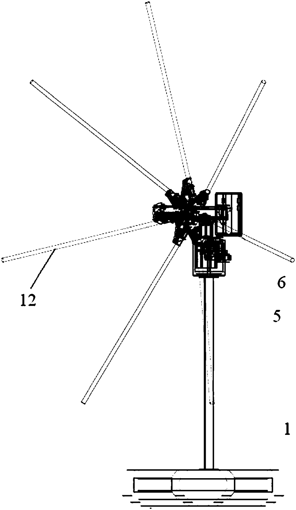 Contractible array device for testing substation noise cloud picture and the operating method