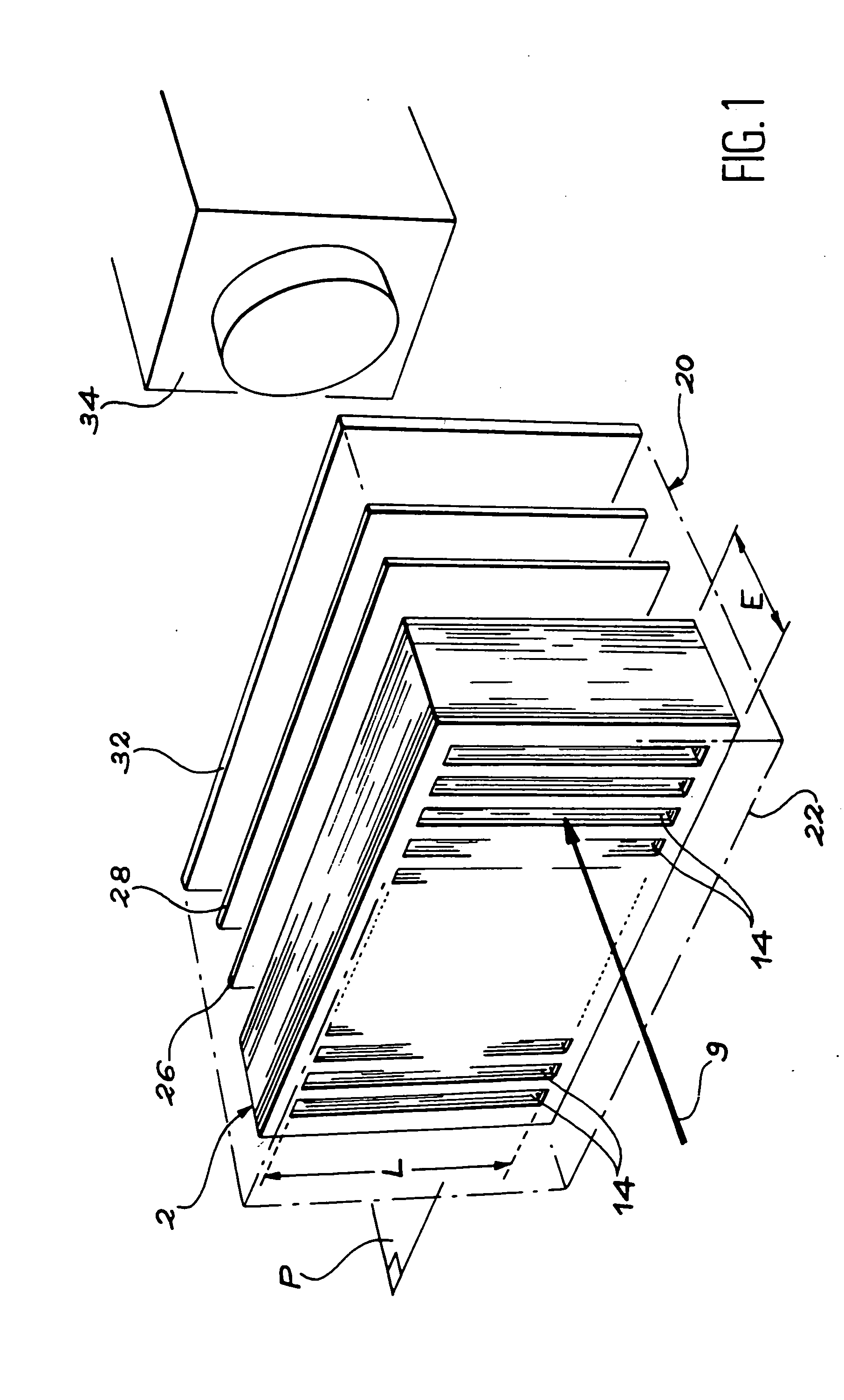 Bidimensional detector of ionizing radiation and manufacturing process for this detector