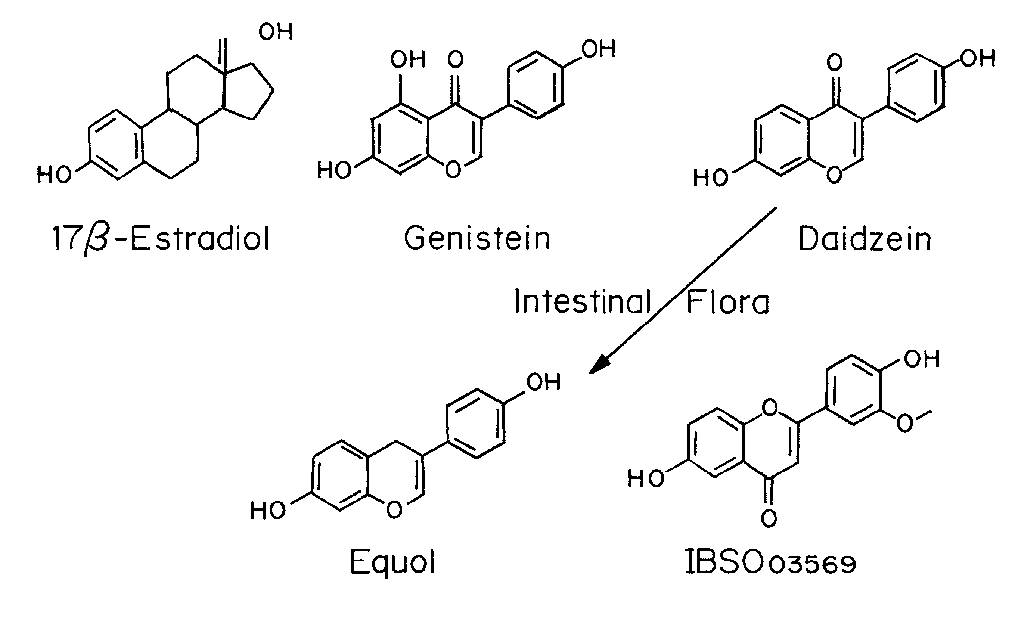 Phytoestrogenic formulations for alleviation or prevention of menopausal symptoms