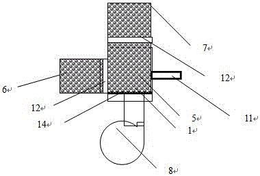 Solid particle block tower-type solar fluidization driven heat-exchange and heat-transmission system