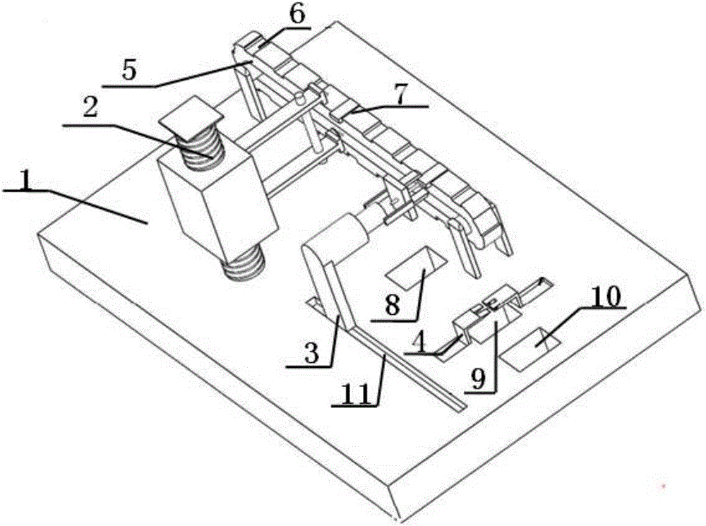 Method and device for separating roll core and shell of waste lithium ion battery