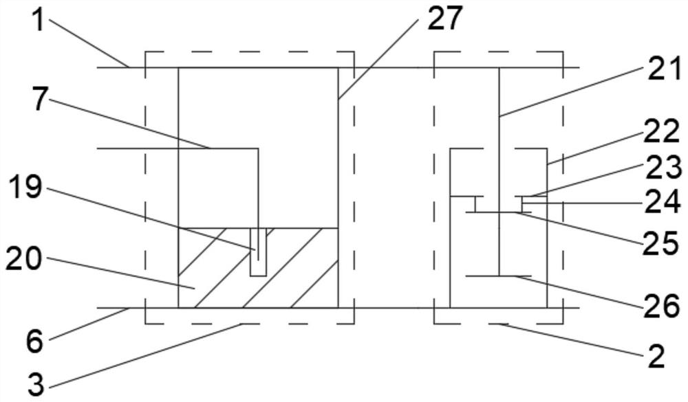 Active decoupling system for explosion protection assembly at bottom of vehicle