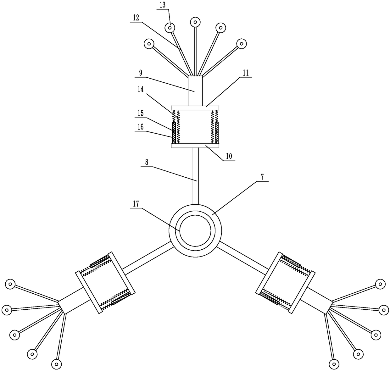 Fishing method using mesopelagic trawl easily crossing obstacle