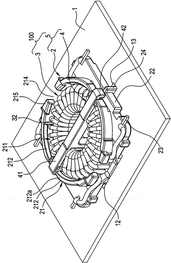 An inductor module and its base