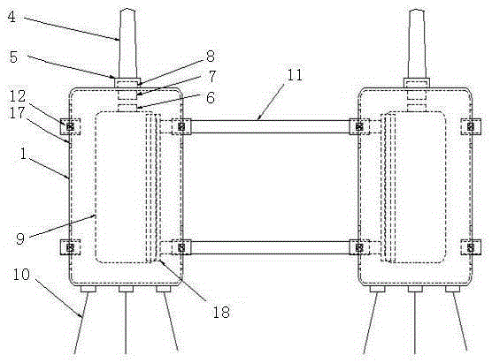 Combined airbag combined wind and wave floating power generation platform