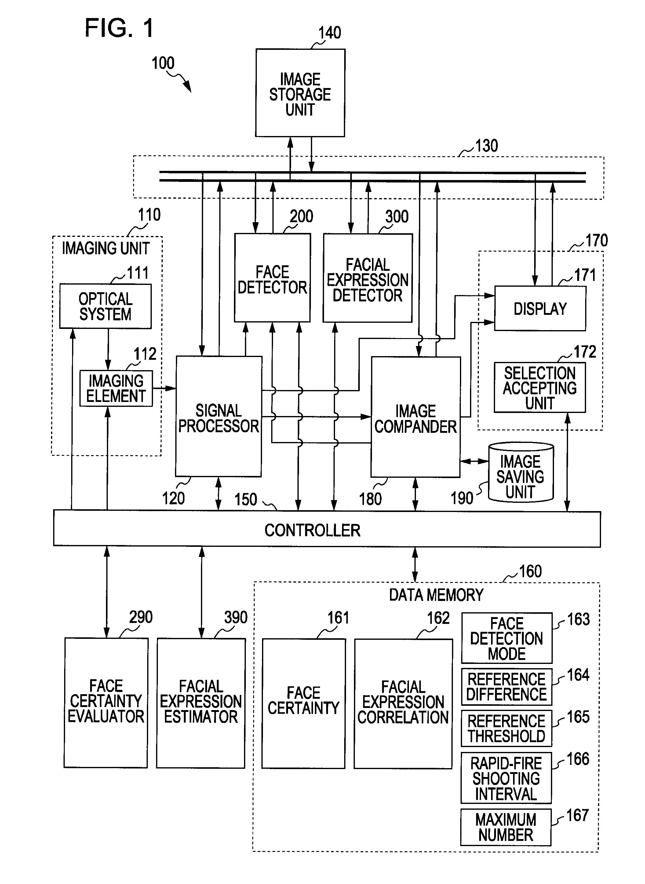 Image storage device, imaging device, image storage method, and program