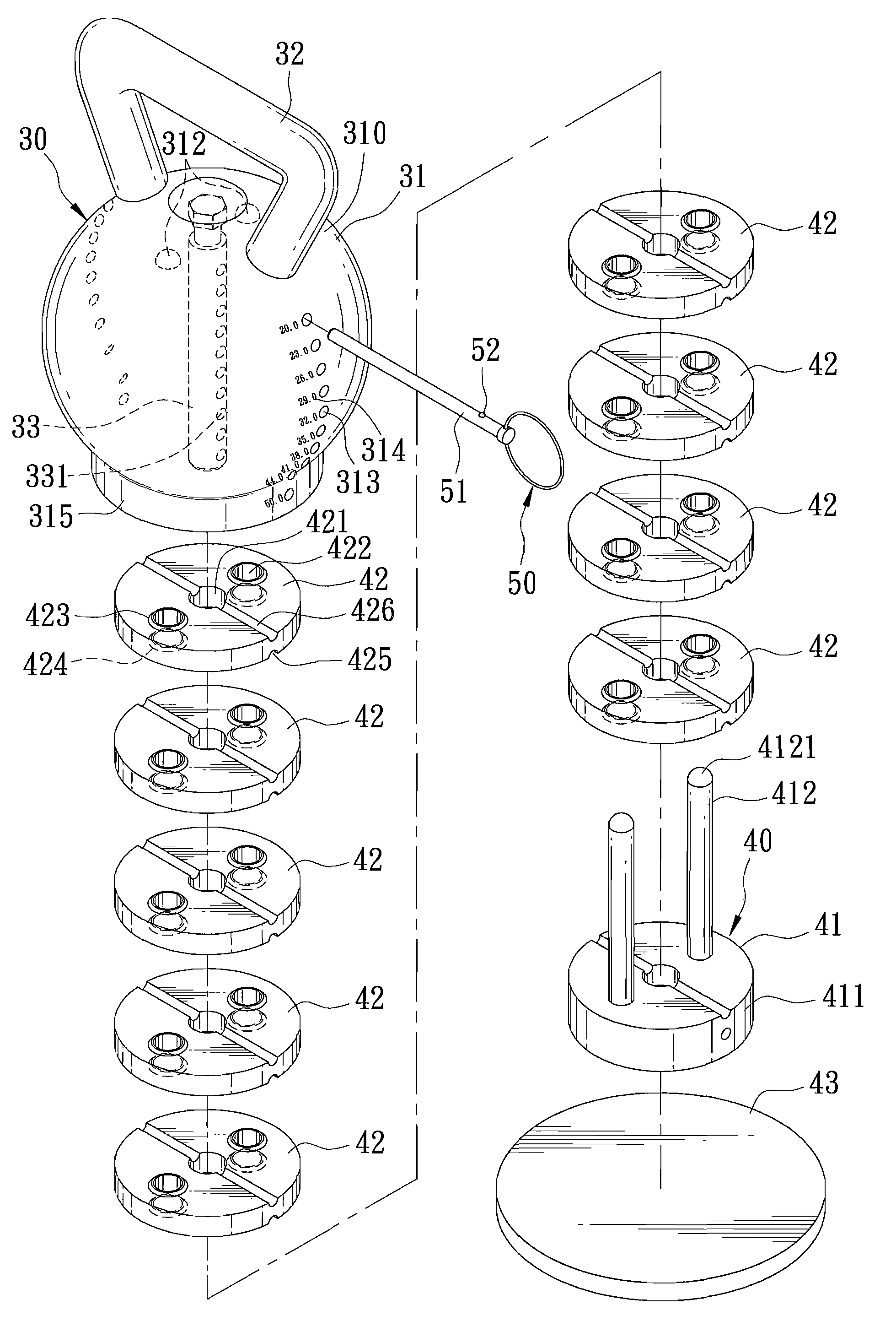 Weight-adjustable dumbbell