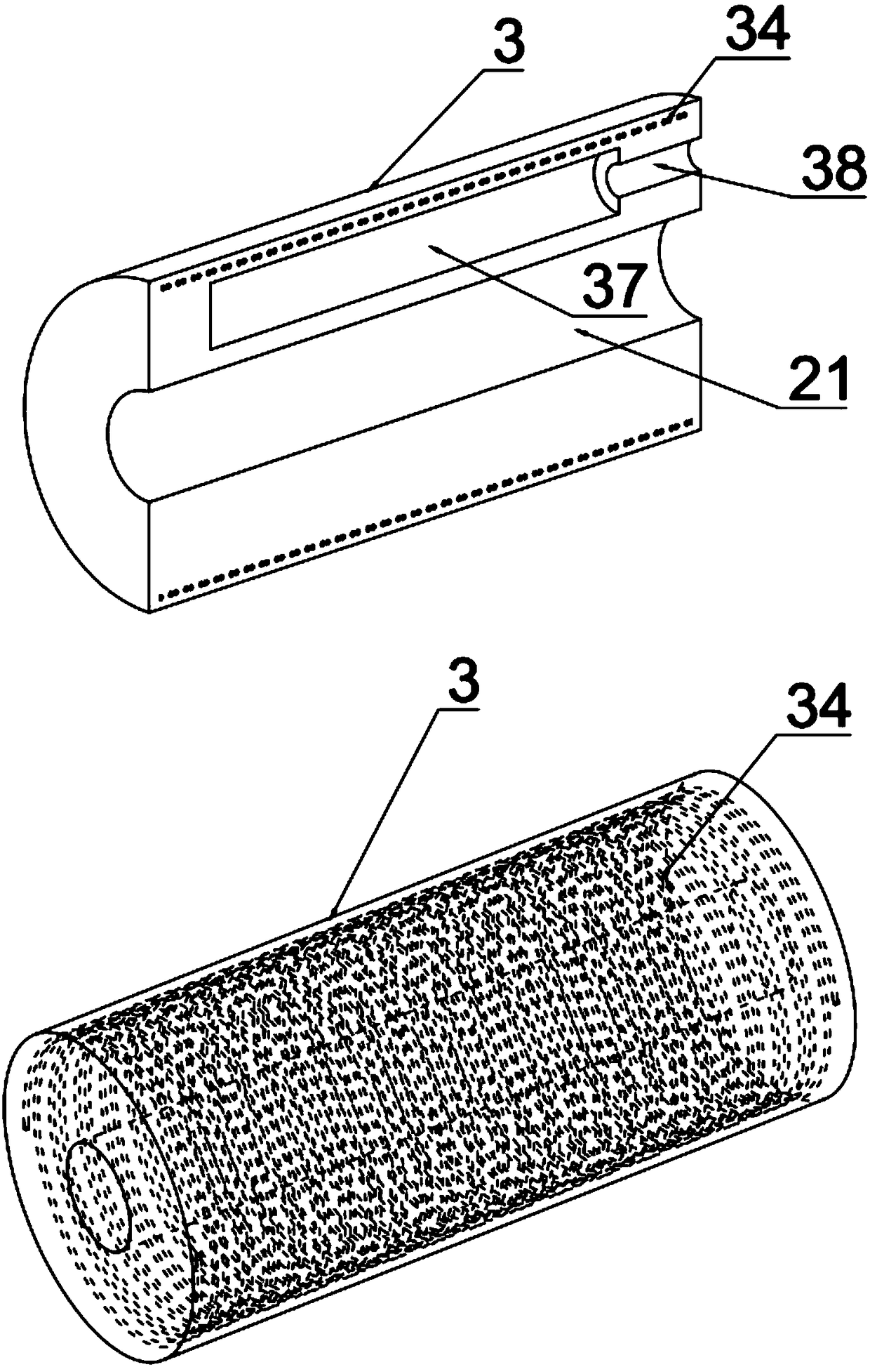 Autonomous propulsion type soft robot main body