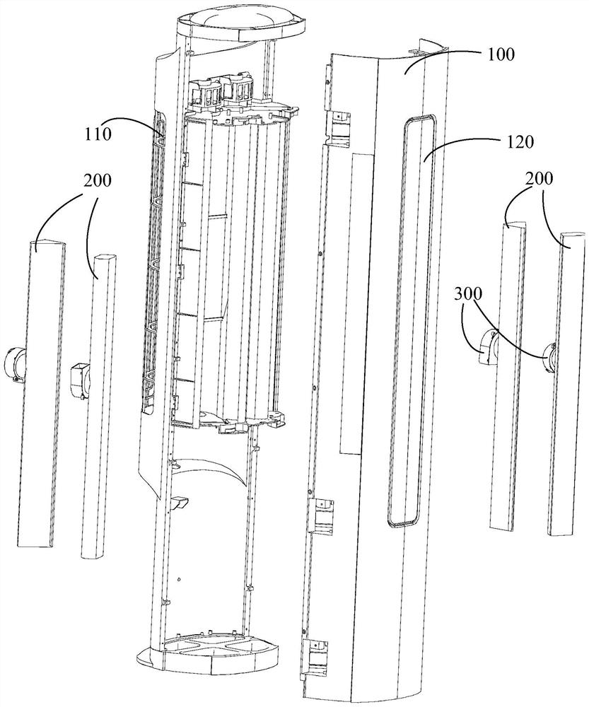 Double cross-flow air conditioner and its control method