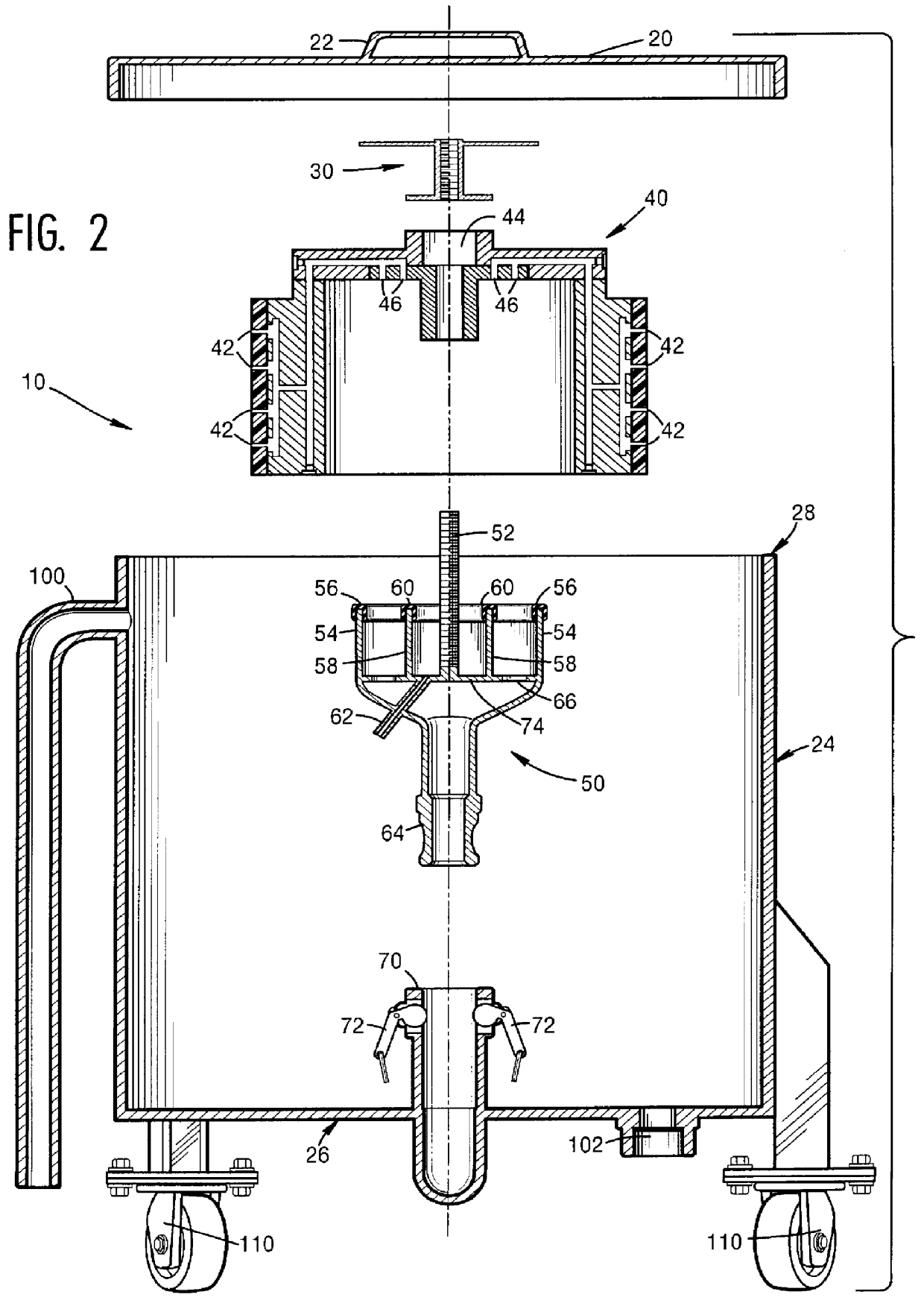 Apparatus for cleaning a vacuum drum