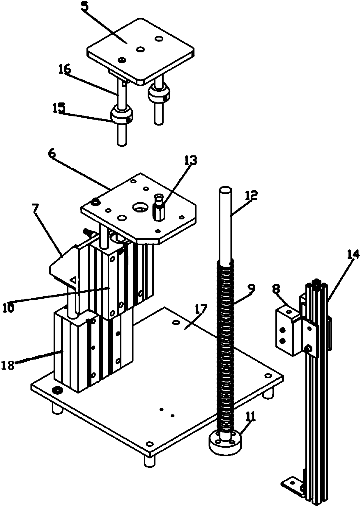 Electric tail door strut spring high-/low-temperature durability device