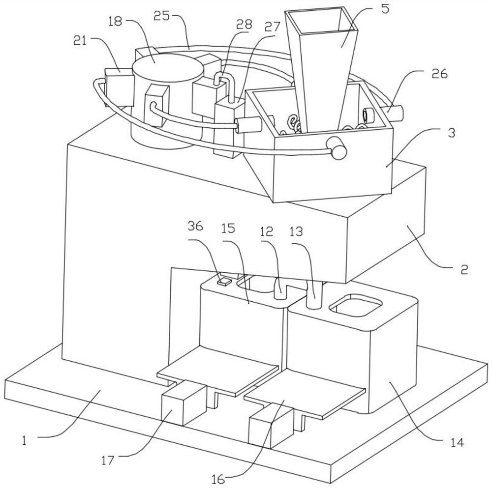 Ventilation device for building machinery