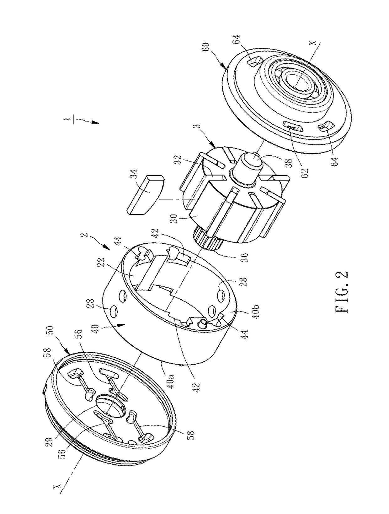 Pneumatic motor with dual air intake