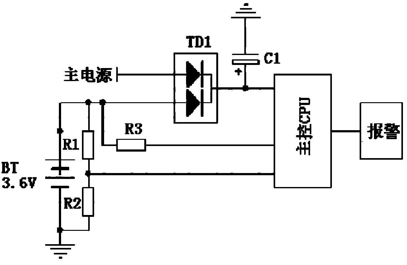 Battery passivation preventing circuit of single-phase intelligent electric energy meter