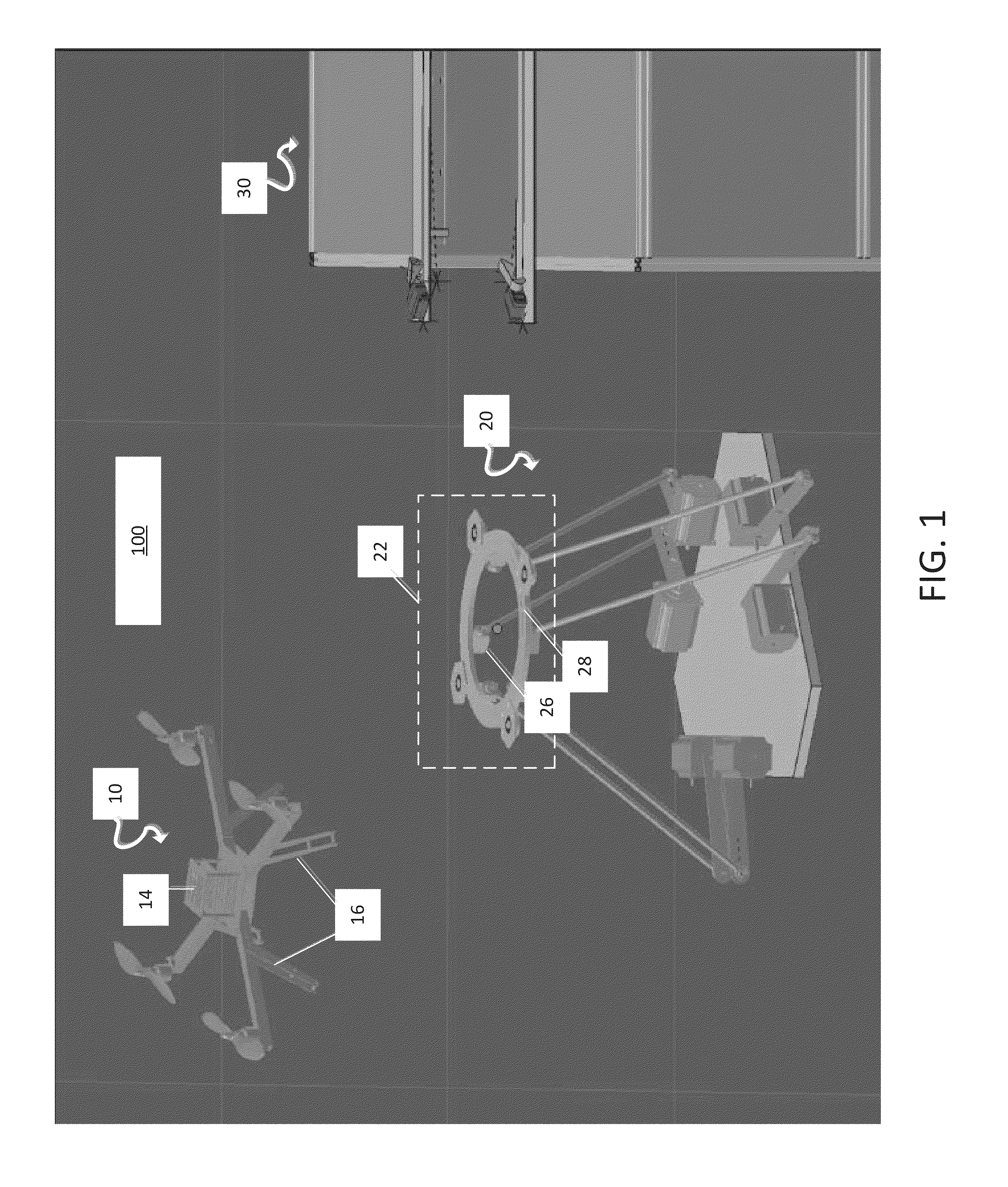 System for automatic takeoff and landing by interception of small uavs