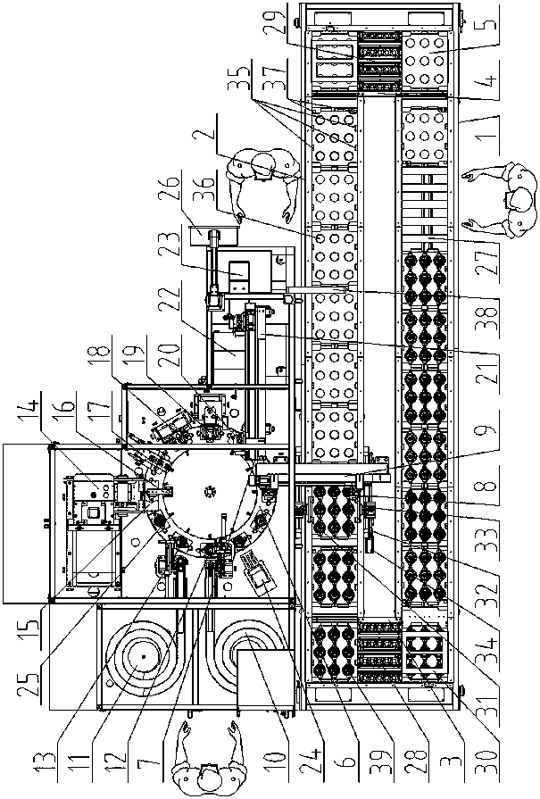 Press-fit production line of automobile shock absorbers