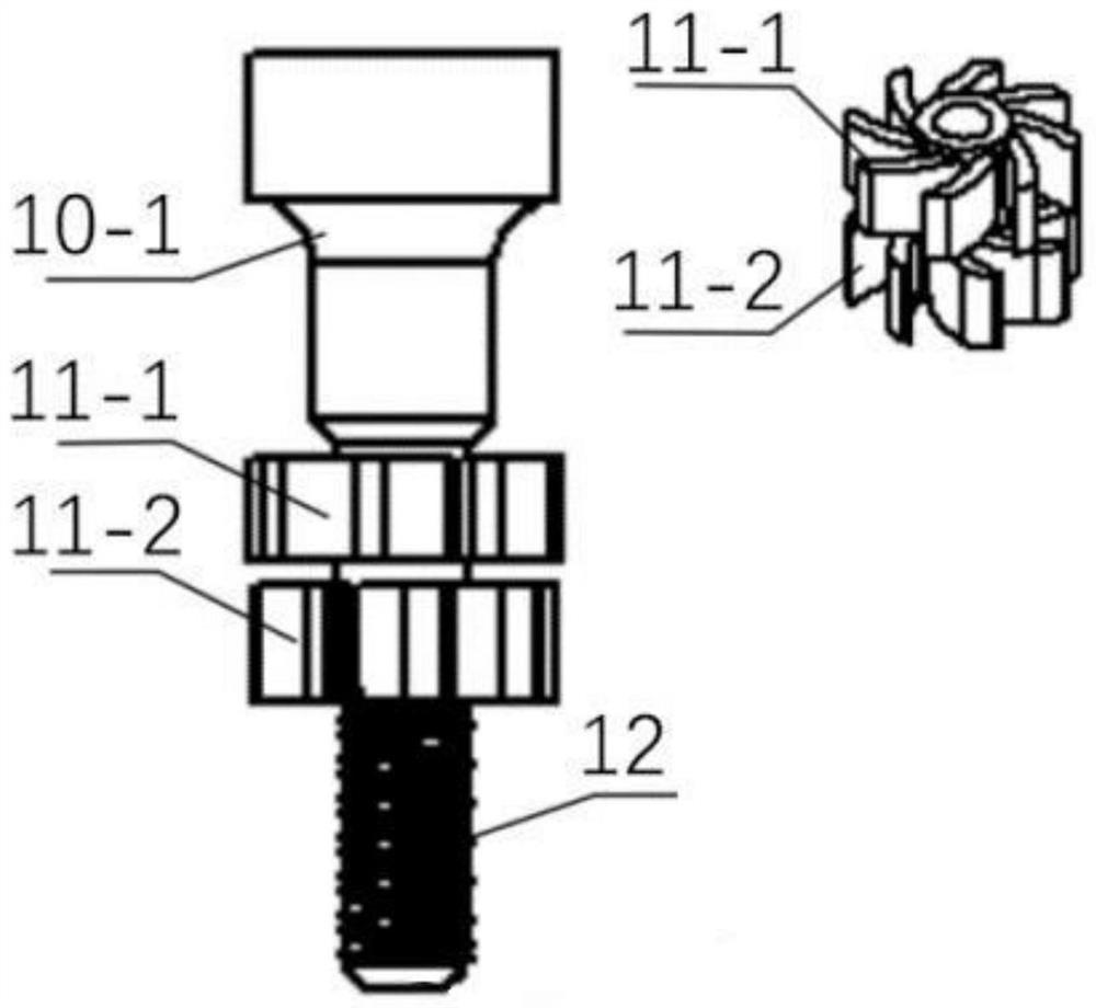 A multi-input and one-out 3D printing color mixing nozzle that can be equipped with a camera