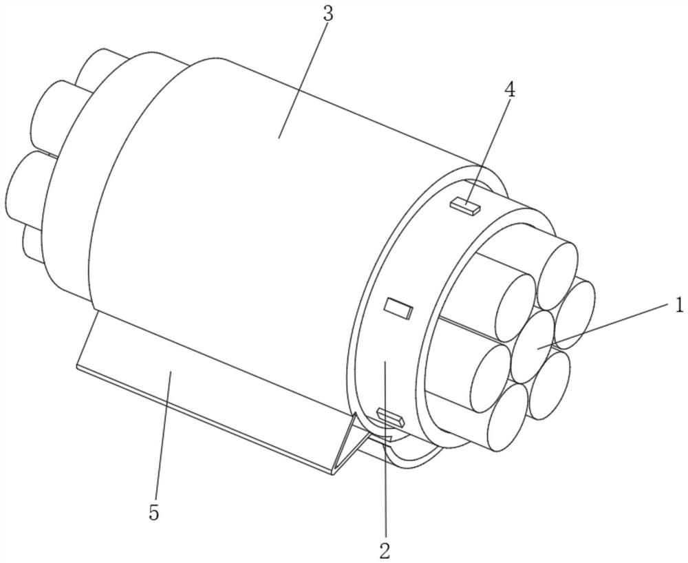 Connecting tail cable for modular design of power transmission line