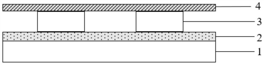 Chip embedded compound for electron beam exposure and preparation method and application thereof