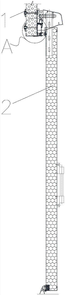 Translation door provided with cold insulation bridge aluminum alloy composite door frame