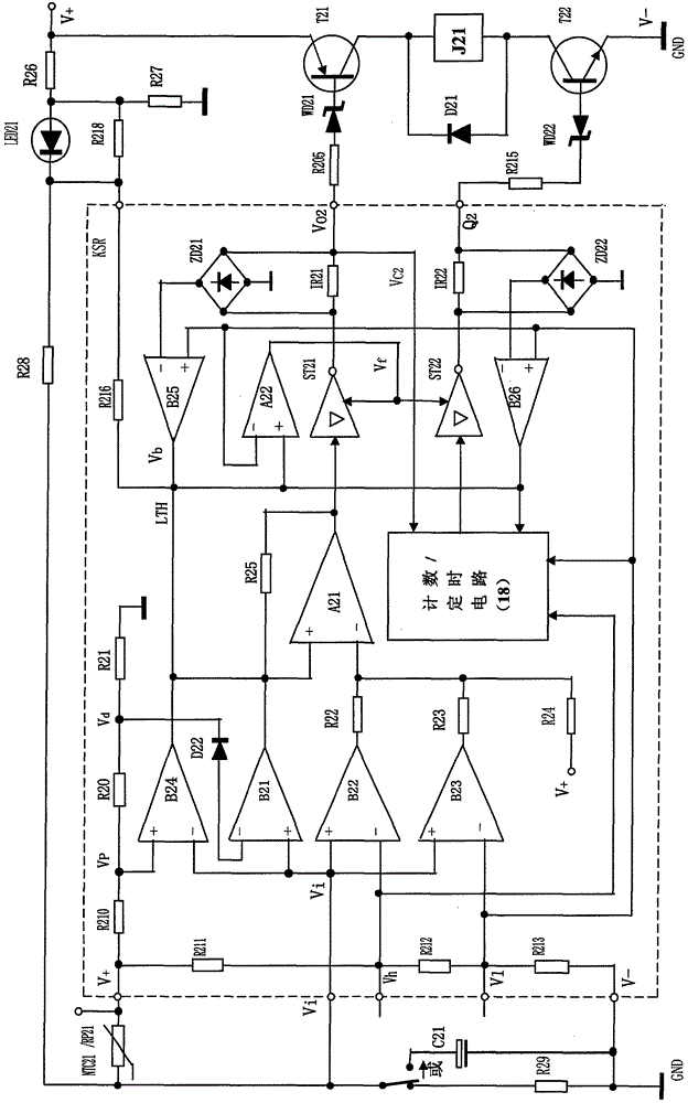 Limit counting timing control circuit for comprehensive anti-overshooting out-of-control