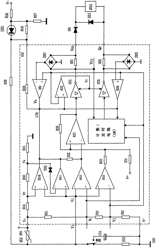 Limit counting timing control circuit for comprehensive anti-overshooting out-of-control