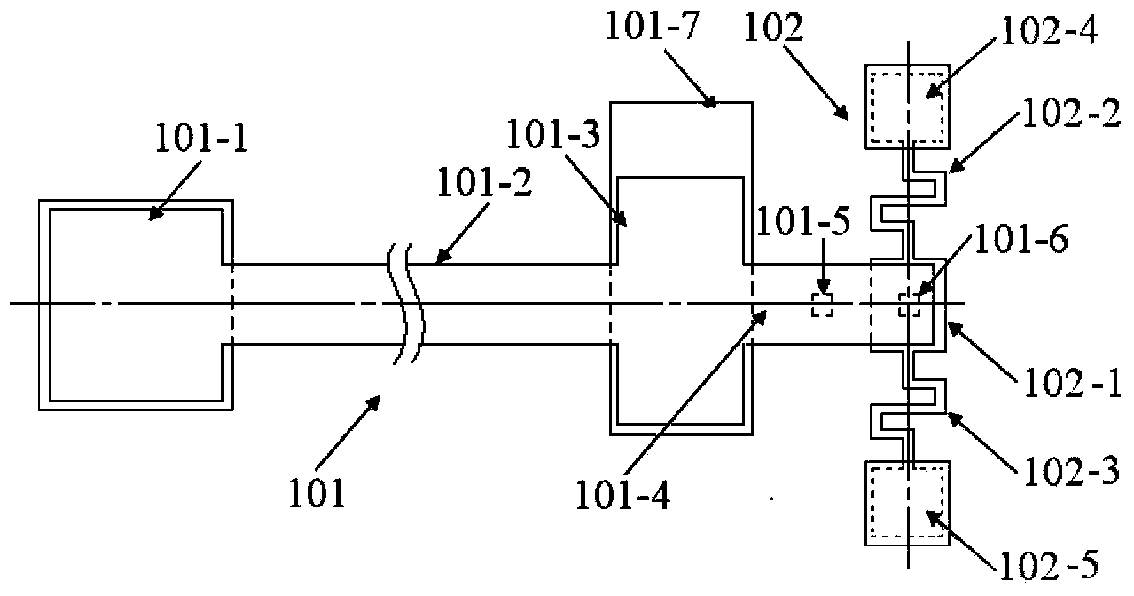 Structure and testing method for testing Poisson ratio of thin-film silicon material on insulating substrate