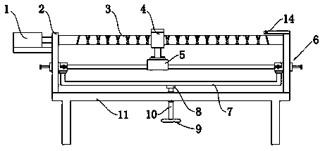 Wear-resistant and long-life guide rail test device and test method thereof