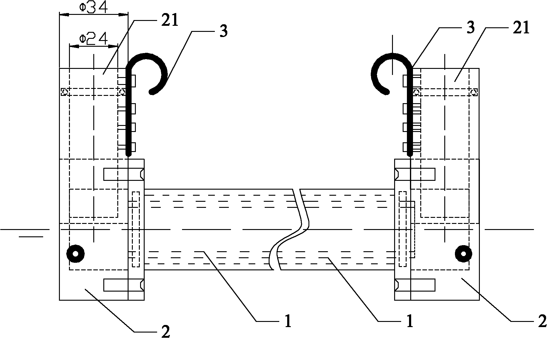 Silicon crystal cutting auxiliary tool