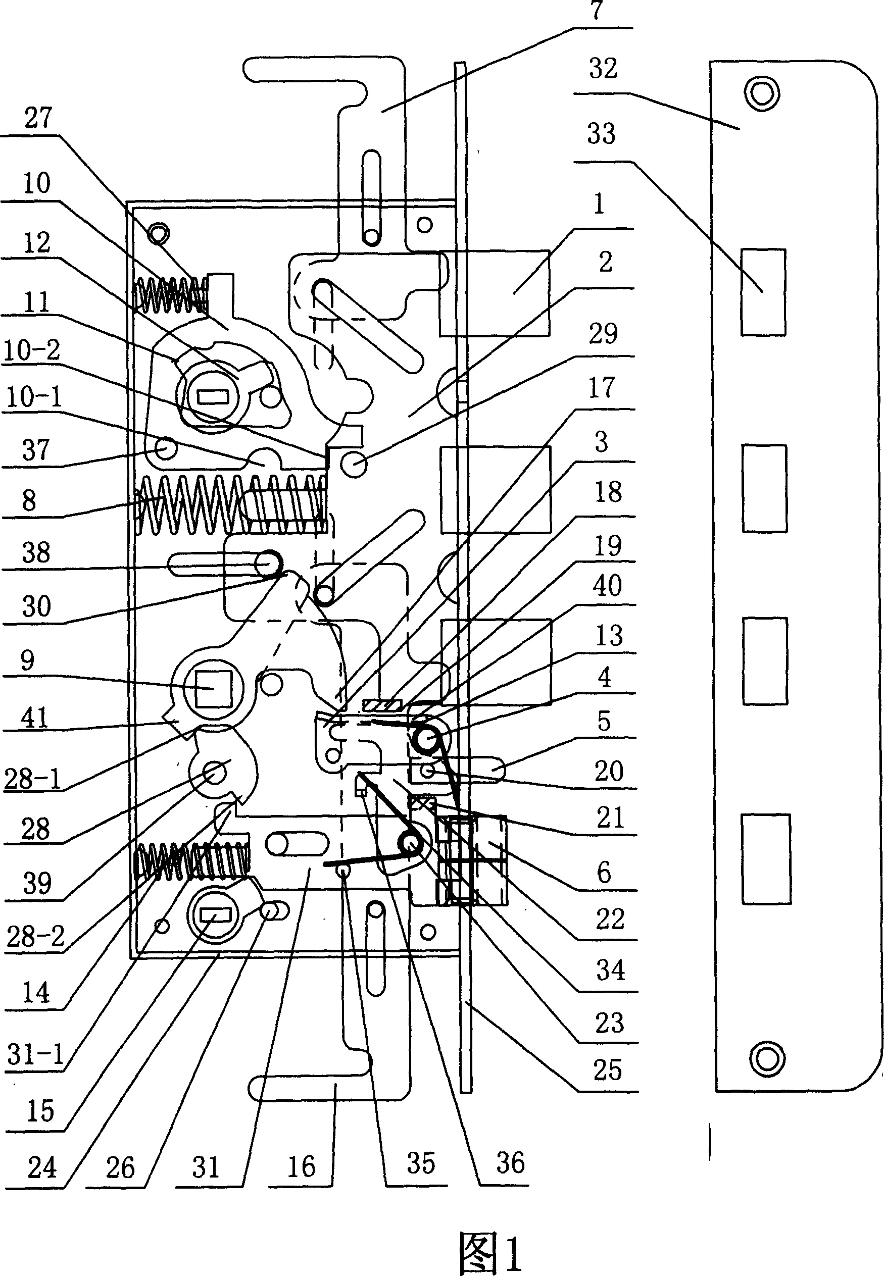 Automatic locking antitheft lock