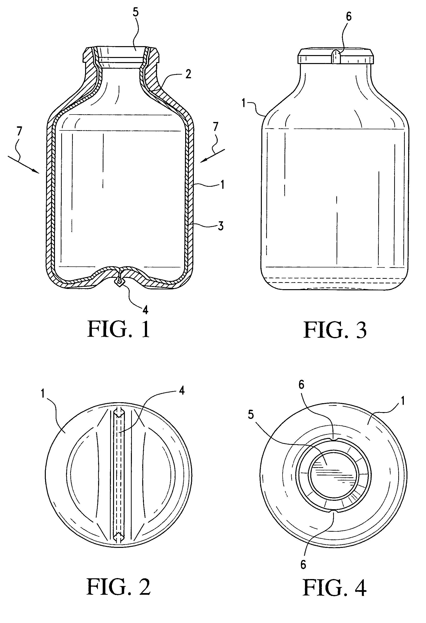 Container comprising an inner pouch