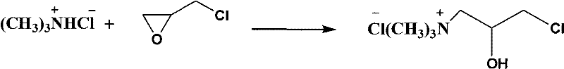 Synthesis method of 3-chloro-2-hydroxypropyl-trimethyl ammonium chloride based on solid base catalysis system