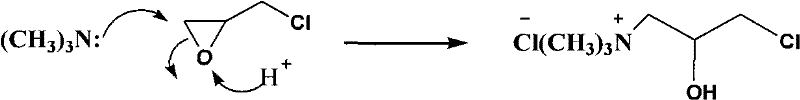Synthesis method of 3-chloro-2-hydroxypropyl-trimethyl ammonium chloride based on solid base catalysis system