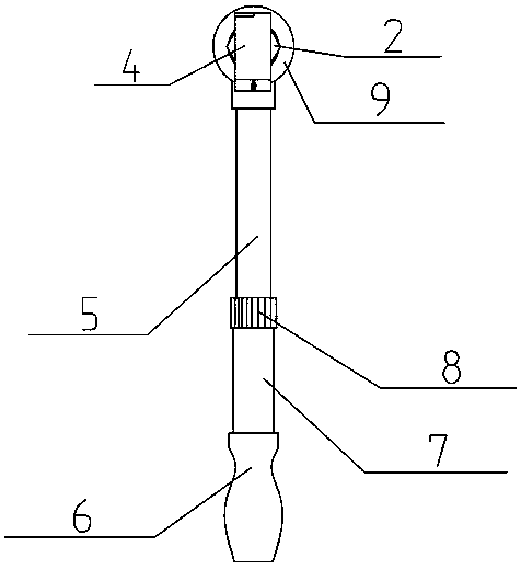 Double bundle conductor spacer mounting auxiliary rod