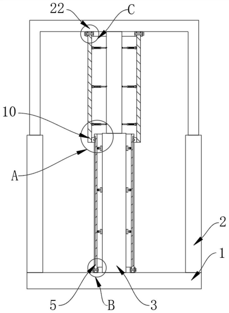 Forklift lifting oil cylinder protection device for transportation