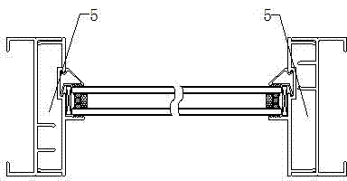 Section bar sliding door