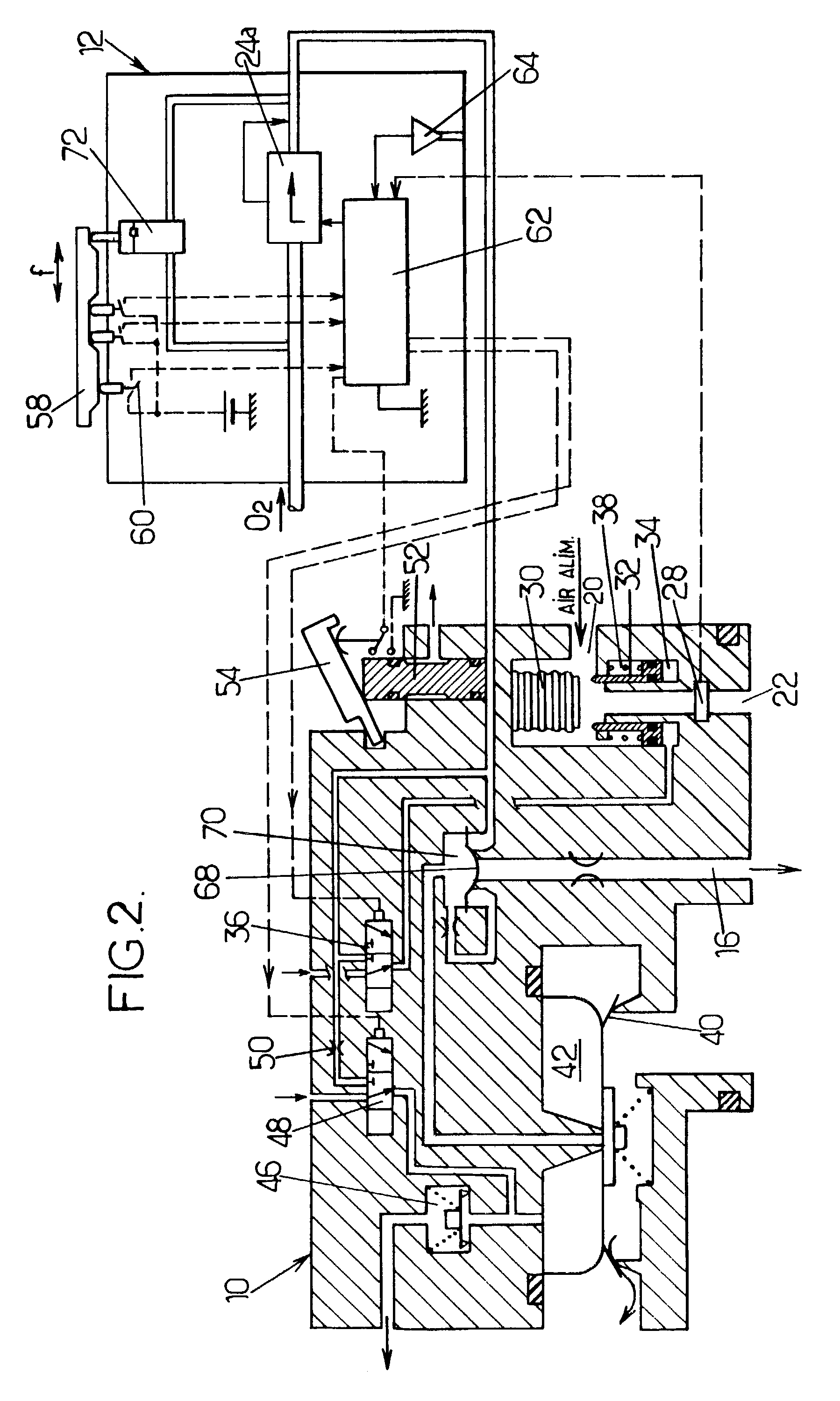 Dilution regulation method and device for breathing apparatus