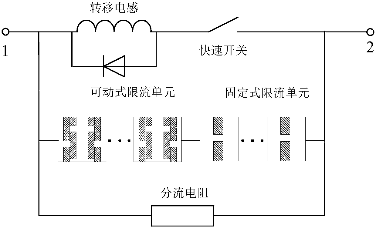 A medium-voltage DC fault current limiter and its implementation method