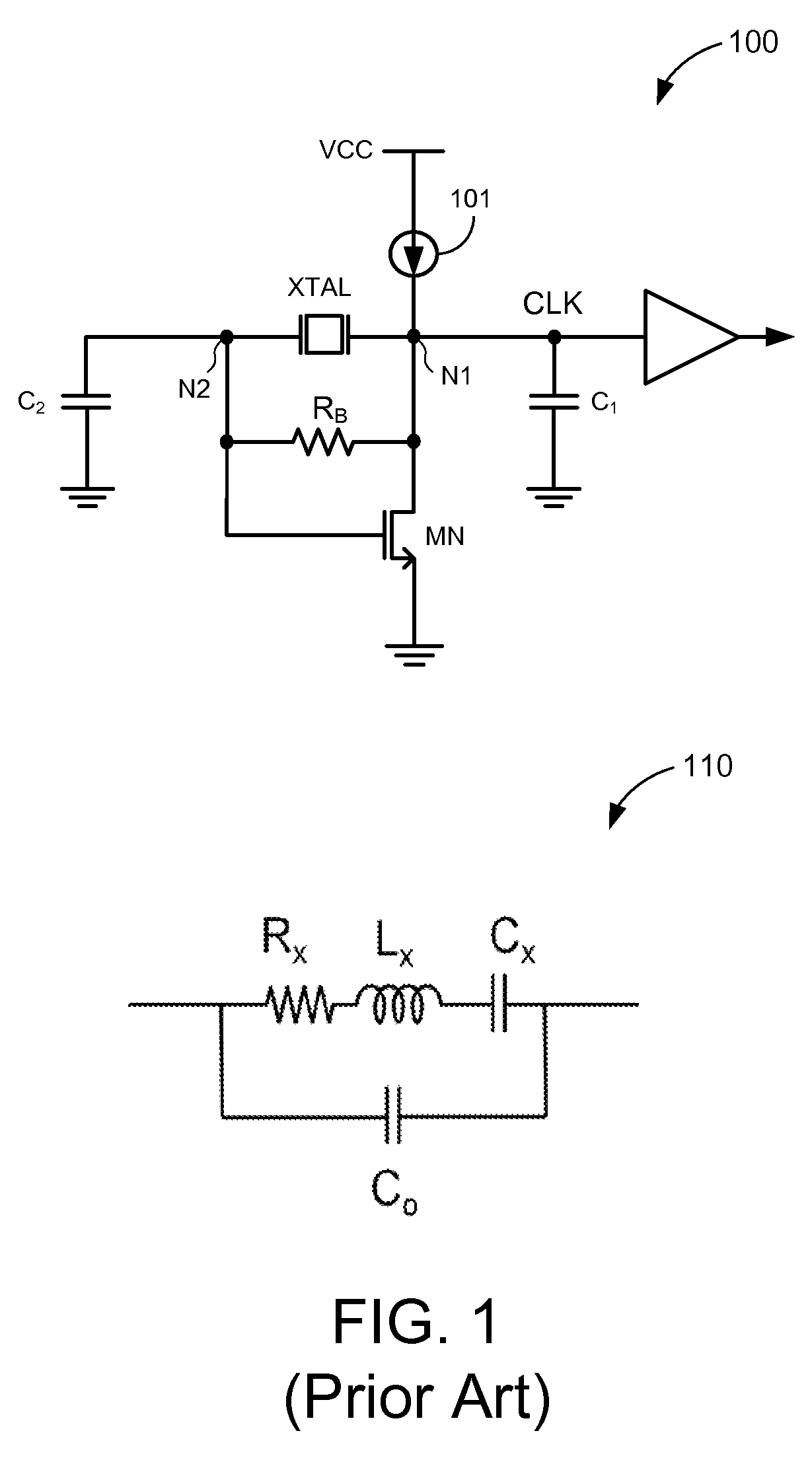 Ultra low-power high frequency crystal oscillator for real time clock applications