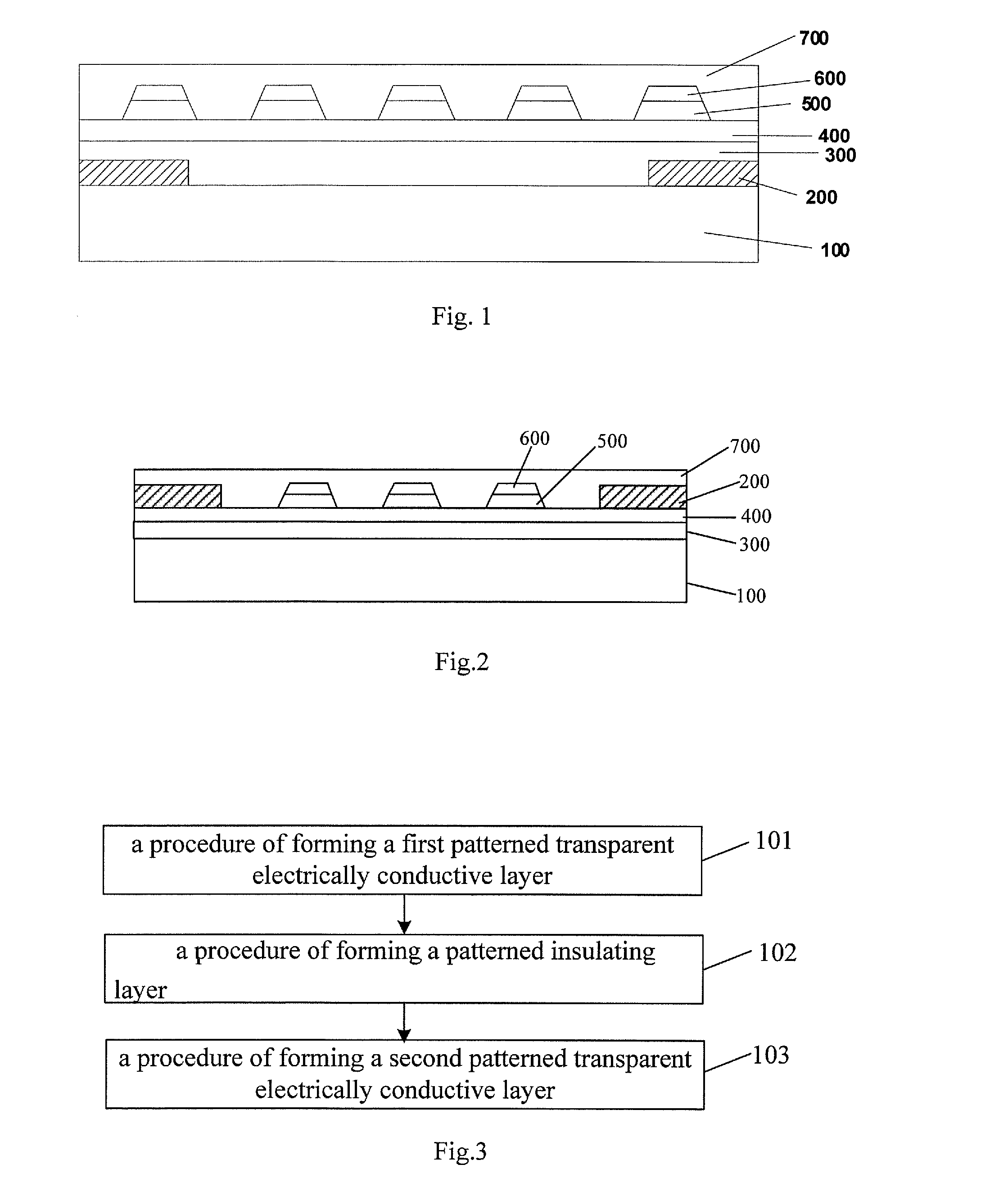 Touch screen, method for producing touch screen, touch display device